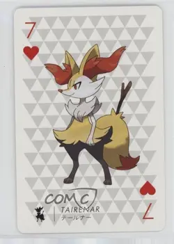 Braixen (7 of Hearts) Pokemon Yveltal Playing Card #7H 16eq - Image 1