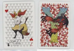 Braixen (7 of Hearts) Pokemon Yveltal Playing Card #7H 16eq - Image 3