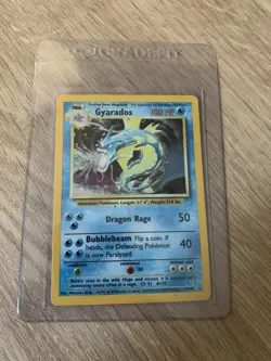 Gyarados 6/102 - Original Holo Rare Base Set Pokemon Card 1999 WOTC TCG - Image 1