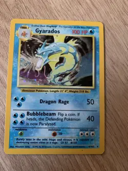 Gyarados 6/102 - Original Holo Rare Base Set Pokemon Card 1999 WOTC TCG - Image 2