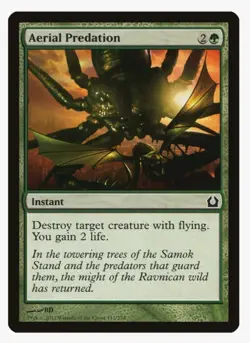 Aerial Predation #113 Return To Ravnica (RTR) Magic Card in Protective Sleeve - Image 1