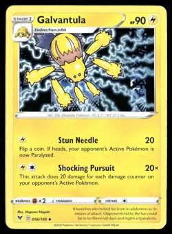 2020 Vivid Voltage Set Pokemon Card 056 Galvantula NM - Image 1