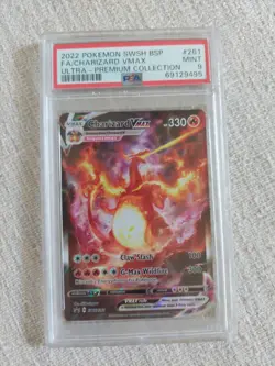 PSA 9 MINT Charizard VMAX SWSH261 FULL ART HOLO PROMO Pokemon Card - Image 1