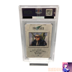 PSA 8 Cid Kramer Final Fantasy VII Trading Card Game Square Enix Japanese 1996 - Image 2