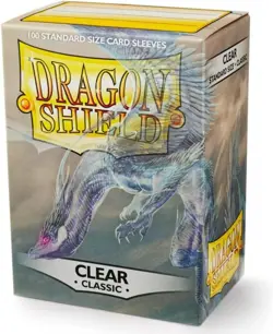 Dragon Shield | Standard Size Card Classic Sleeves | 100 CT - Smooth & Clear - Image 1