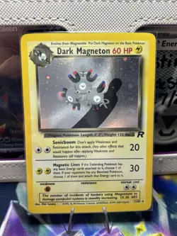 Pokemon Dark Magneton TCG Holo Rare Card 11/82 Unlimited - Image 1
