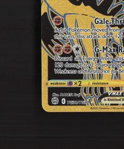 Rapid Strike Urshifu VMAX TG30/TG30 Brilliant Stars Full Art Pokemon Card NM - Image 5