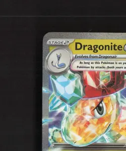 Dragonite ex 159/197 Obsidian Flames Ultra Rare Holo Pokemon Card NM - Image 3
