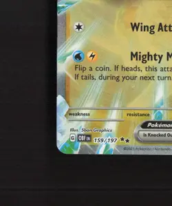 Dragonite ex 159/197 Obsidian Flames Ultra Rare Holo Pokemon Card NM - Image 5