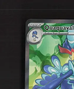 Quaquaval ex 235/193 Paldea Evolved Full Art Ultra Rare Holo Pokemon Card NM - Image 3