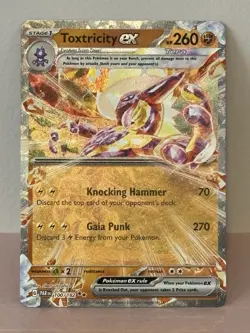 Toxtricity ex 100/182 Paradox Rift Ultra Rare Holo Pokemon Card NM - Image 1