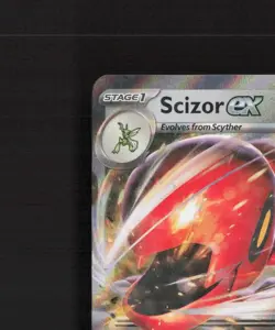Scizor ex 111/162 Temporal Forces Ultra Rare Holo Pokemon Card NM - Image 3