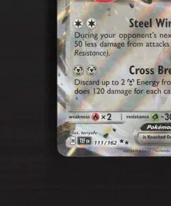 Scizor ex 111/162 Temporal Forces Ultra Rare Holo Pokemon Card NM - Image 5