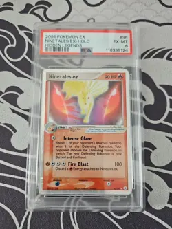 Pokemon Card Ninetails ex 96/101 Hidden Legends PSA 6 - Image 1