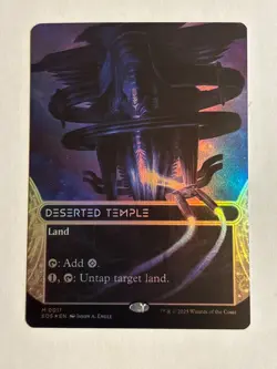 Deserted Temple (0011)(Borderless FOIL) Edge of Eternities - MTG - Image 1