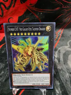 YuGiOh! Number C107: Neo Galaxy-Eyes Tachyon Dragon Super Rare PRIO-EN041 - Image 1