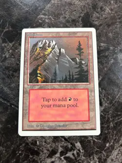 Magic the Gathering MTG Mountain (A) Unlimited Edition Regular - Image 1