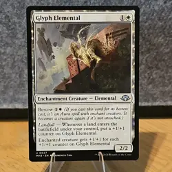 MTG Glyph Elemental Modern Horizons 3 Set Uncommon #27 NM Fresh Pull No Play - Image 1