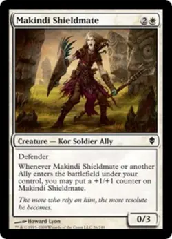 Makindi Shieldmate - Zendikar #26/249 MTG Magic The Gathering - Image 1