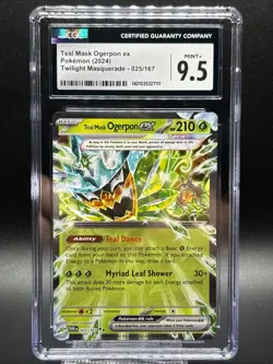 🔥🔥 Teal Mask Ogerpon Ex 25/167 Double Rare Pokemon Twilight CGC 9.5 🔥🔥 - Image 1