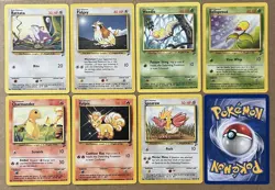 POKEMON 1999-2000 : 7 Different Cards, HP 30 to HP 50 - Image 1