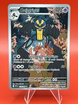 Pokemon TCG - Cofagrigus - 123/086 - Illustration Rare - SV: White Flare English - Image 1