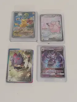 Pokemon Sealed Naganadel/Clefairy/Pikachu/N's Zorua Promo Full Art Holo Cards - Image 1
