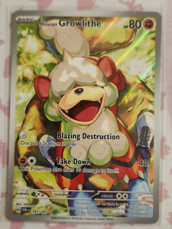 Pokemon - Hisuian Growlithe 181/167 - Full Art - Twilight Masquerade - Image 1