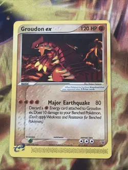 Groudon ex (Nintendo Power Magazine) Pokemon Black Star Promo #002 2002 READ 2f4 - Image 1