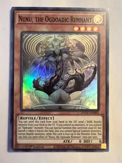 Nunu, the Ogdoadic Remnant ANGU-EN001 Ancient Guardians Yugioh Rare 1st Edition - Image 1