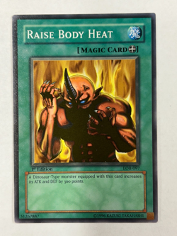 Yugioh LOB-097 Raise Body Heat 1st Ed. Vintage Original Mint out of Pack - Image 1