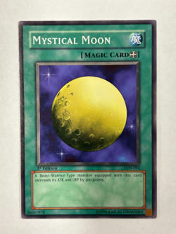 Yugioh LOB-094 Mystical Moon 1st Ed. Vintage Original Mint out of Pack - Image 1
