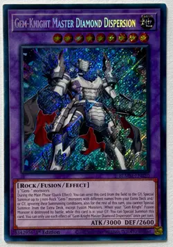 Gem-Knight Master Diamond Dispersion -Yugioh BLMM-EN020 1st Edition Secret RARE - Image 2