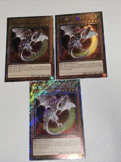 3x Eclipse Wyvern 1st Edition Platinum Secret Rare RA04-EN177 Yugioh Playset - Image 2