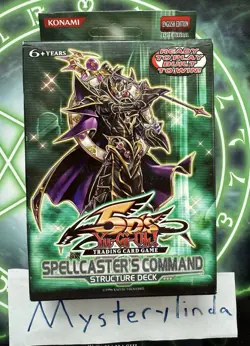 Yugioh Structure Deck Spellcaster's Command 1st Edition Factory Sealed See Photo - Image 1