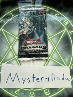 Yugioh Dragons of Legend 1 Booster Pack Unlimited Factory Sealed - Image 1