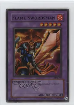 Flame Swordsman YuGiOh Legend of Blue Eyes White Dragon #LOB-003 2002 1dm7 - Image 1