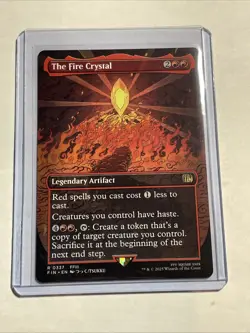 The Fire Crystal #337 - Borderless - Final Fantasy FIN - MTG - NM /Unplayed - Image 1