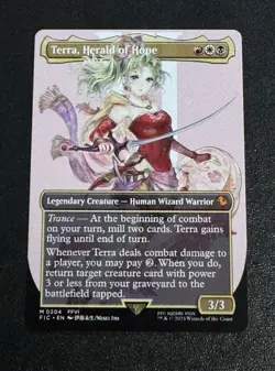 Terra, Herald of Hope 204 -Borderless- Final Fantasy Magic The Gathering MTG - Image 1