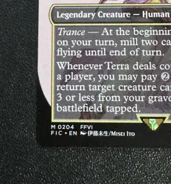 Terra, Herald of Hope 204 -Borderless- Final Fantasy Magic The Gathering MTG - Image 5