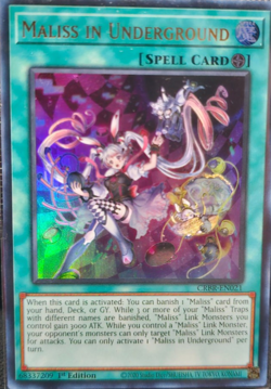 *** MALISS IN UNDERGROUND *** 1ST EDITION ULTRA RARE CRBR-EN021 YUGIOH! - Image 1