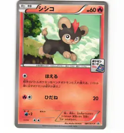 Japanese Pokemon Litleo 081/XY-P Gym Pack Promo Non-Holo LP Card - Image 1