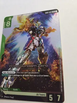 Wing Gundam Zero GD01 024 LR Gundam Card Game - Newtype Rising - Image 2