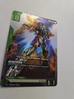 Wing Gundam Zero GD01 024 LR Gundam Card Game - Newtype Rising - Image 3