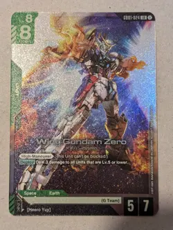 Wing Gundam Zero GD01 024 LR Gundam Card Game - Newtype Rising - Image 1