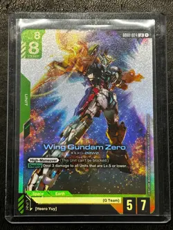 Wing Gundam Zero GD01 024 LR Gundam Card Game - Newtype Rising - Image 1