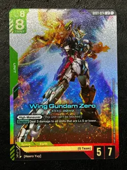 Wing Gundam Zero GD01 024 LR Gundam Card Game - Newtype Rising - Image 2