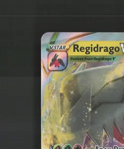 Regidrago VSTAR 136/195 Silver Tempest Ultra Rare Holo Pokemon Card NM - Image 3