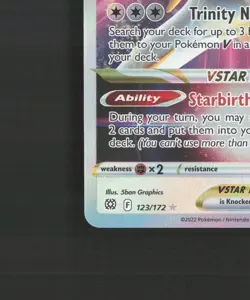 Arceus VSTAR 123/172 Brilliant Stars Ultra Rare Holo Pokemon Card LP+ - Image 5