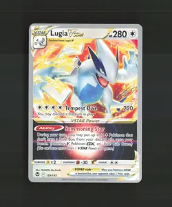 Lugia VSTAR 139/195 2023 World Championships Ultra Rare Pokemon Card NM - Image 1